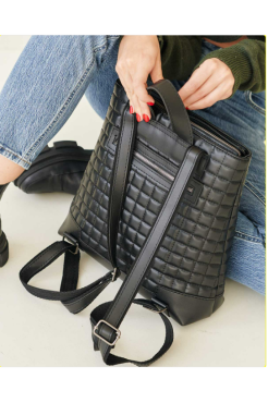 Жіночий рюкзак чорний 47304 - фото 3