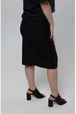 Спідниця комбінована 44 чорна (EVA92/44) - фото 3