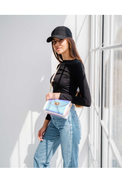 Жіноча сумка перламутрова