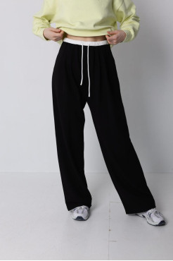 Брюки-палацо жіночі 46-50 моко (82686S) - фото 2