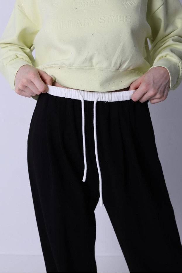 Брюки-палацо жіночі 46-50 моко (82686S) - фото 4