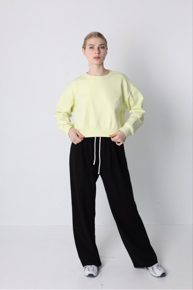 Брюки-палацо жіночі 46-50 моко (82686S) - фото 10