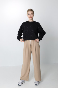 Брюки-палацо жіночі М моко (82686M) - фото 5