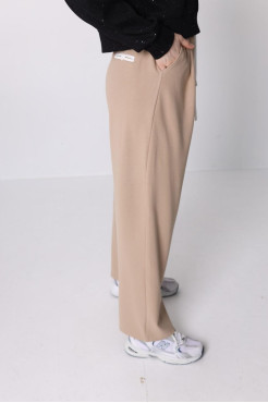 Брюки-палацо жіночі М моко (82686M) - фото 7