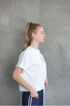 Футболка трикотажна Cлоник 46-50 молочна (816026) - фото 9