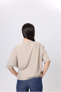 Футболка трикотажна 50-56 бежева (816100) - фото 6