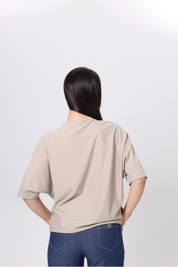 Футболка трикотажна 50-56 бежева (816100) - фото 6