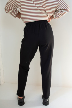 Брюки жіночі зі стрілкою 46-48 чорні (1099 S) - фото 5