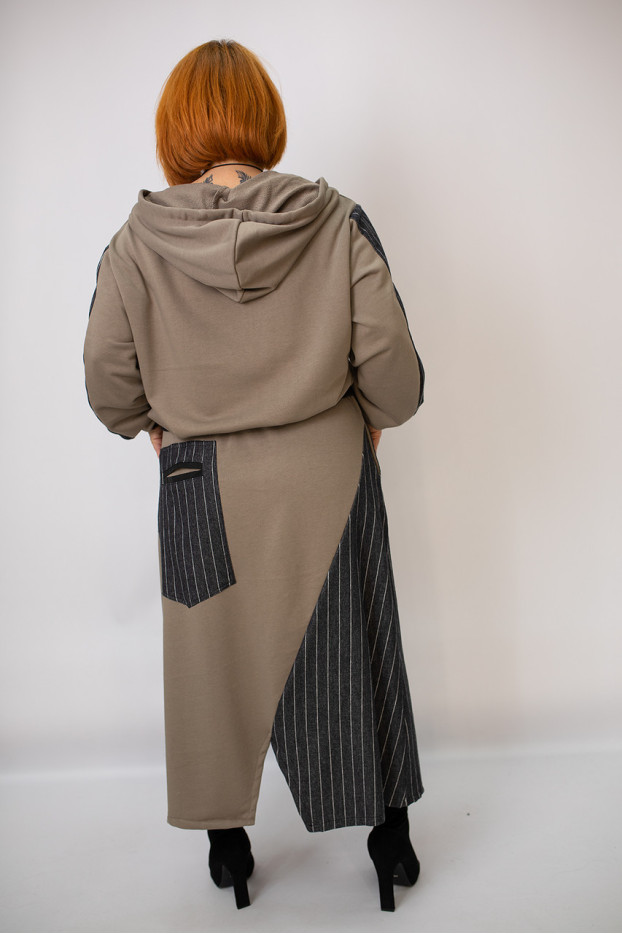 Костюм жіночий двійка 48-54 капучино (3699k) - фото 4