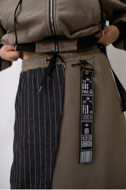 Костюм жіночий двійка 48-54 капучино (3699k) - фото 7