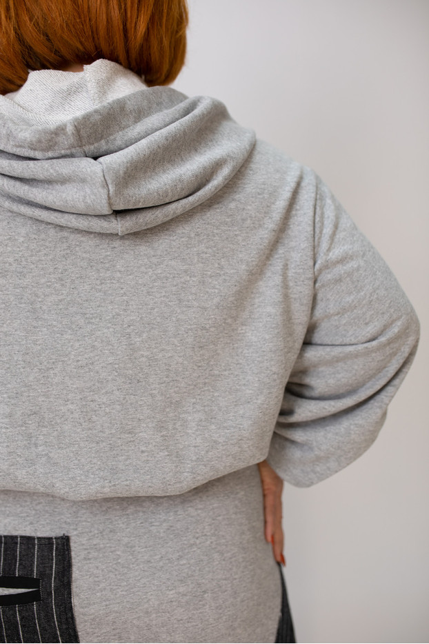 Костюм жіночий двійка 48-54 сірий (3699gr) - фото 7