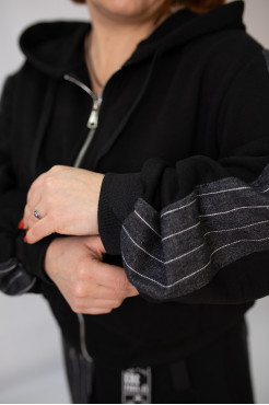 Костюм жіночий двійка 48-54 чорний (3699bl) - фото 5