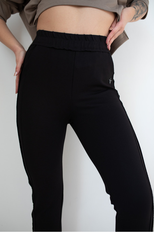 Брюки жіночі класичні 46-48 чорні (026L) - фото 3