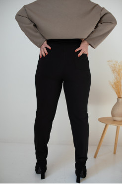 Брюки жіночі з камінчиками 54-56 чорні (027XXXXXL) - фото 3