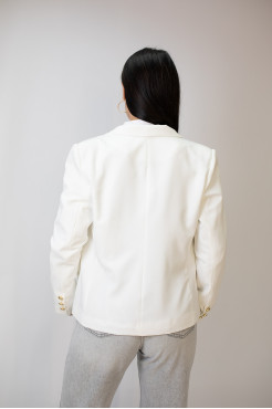 Піджак жіночий 50 білий (19143w50) - фото 9