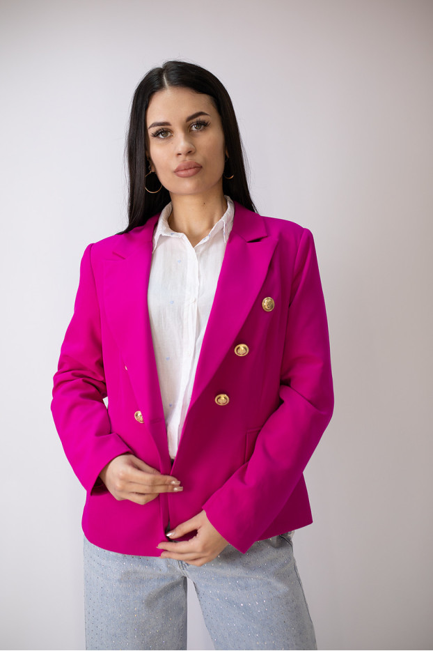 Піджак жіночий 50 фуксія (19143f50) - фото 8