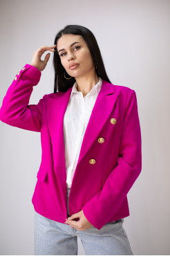 Піджак жіночий 50 фуксія (19143f50) - фото 9