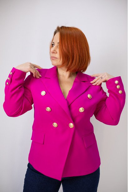 Піджак жіночий 50 фуксія (19143f50)