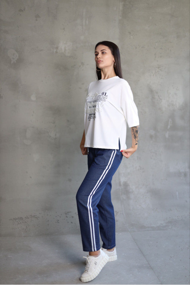 Футболка трикотажна 50-56 молочна (816100m) - фото 3