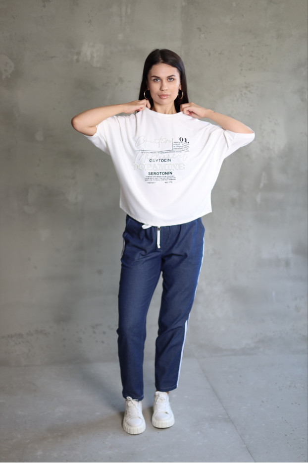 Футболка трикотажна 50-56 молочна (816100m) - фото 4