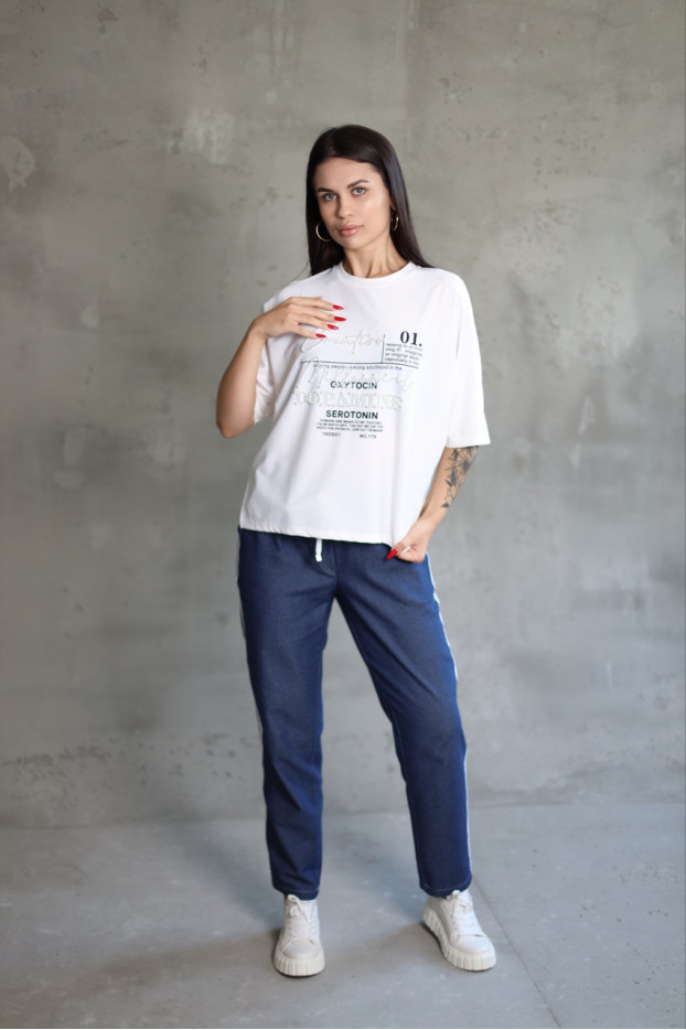 Футболка трикотажна 50-56 молочна (816100m) - фото 5