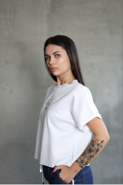 Футболка трикотажна 50-56 молочна (816100m) - фото 6