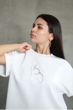 Футболка трикотажна 50-56 молочна (816100m) - фото 7