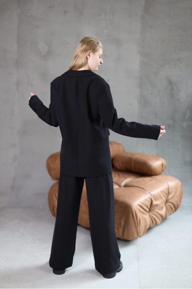 Костюм жіночий брючний 48-50 чорний (82657blL) - фото 8