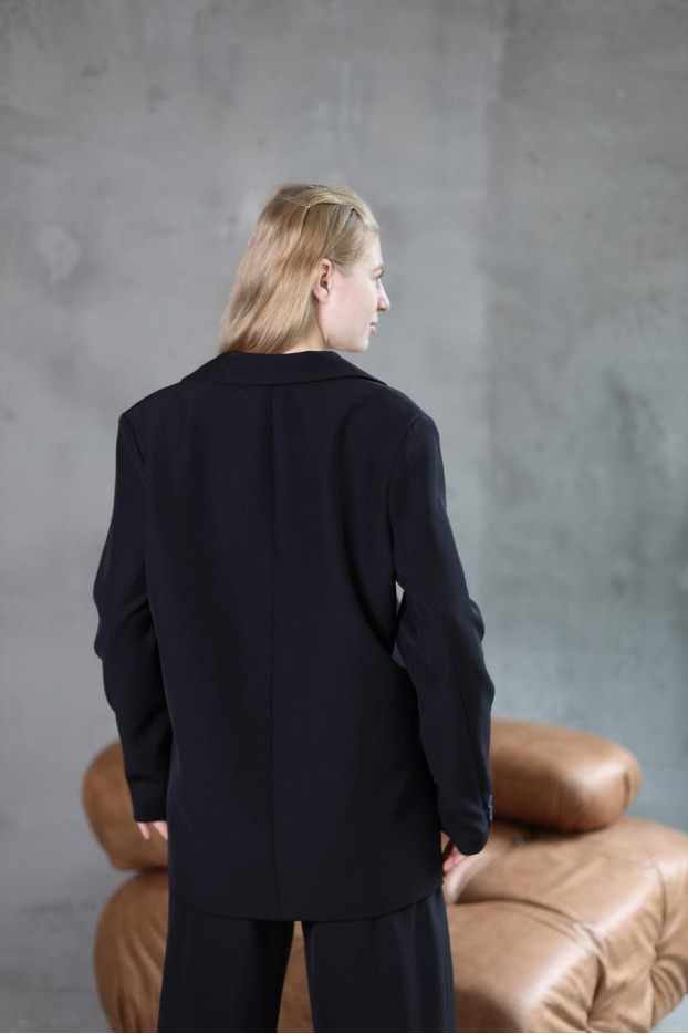 Костюм жіночий брючний 48-50 чорний (82657blL) - фото 9