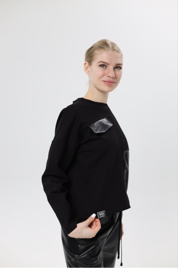 Світшот жіночий MK 48-50 чорний (2323M) - фото 8