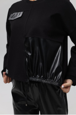 Світшот жіночий MK 48-50 чорний (2323M) - фото 9