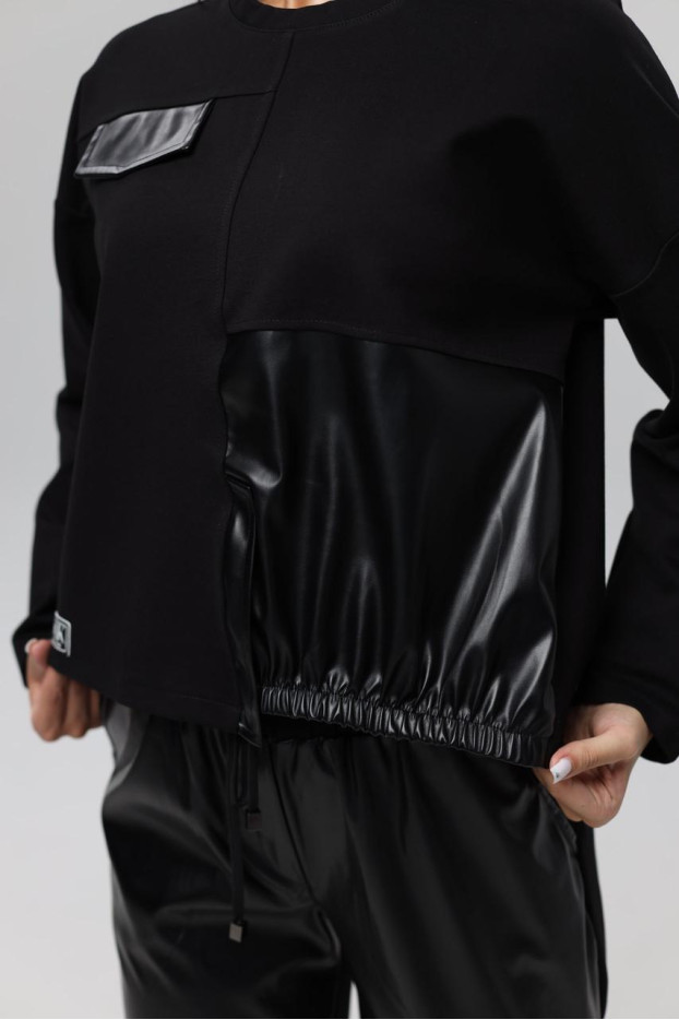 Світшот жіночий MK 48-50 чорний (2323M) - фото 9