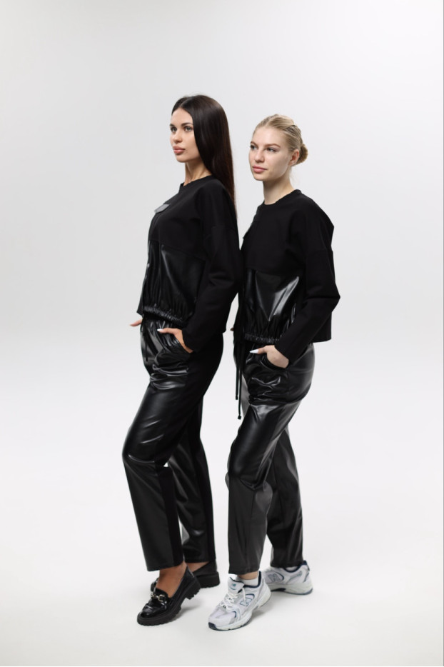 Світшот жіночий MK 46-48 чорний (82323S) - фото 6