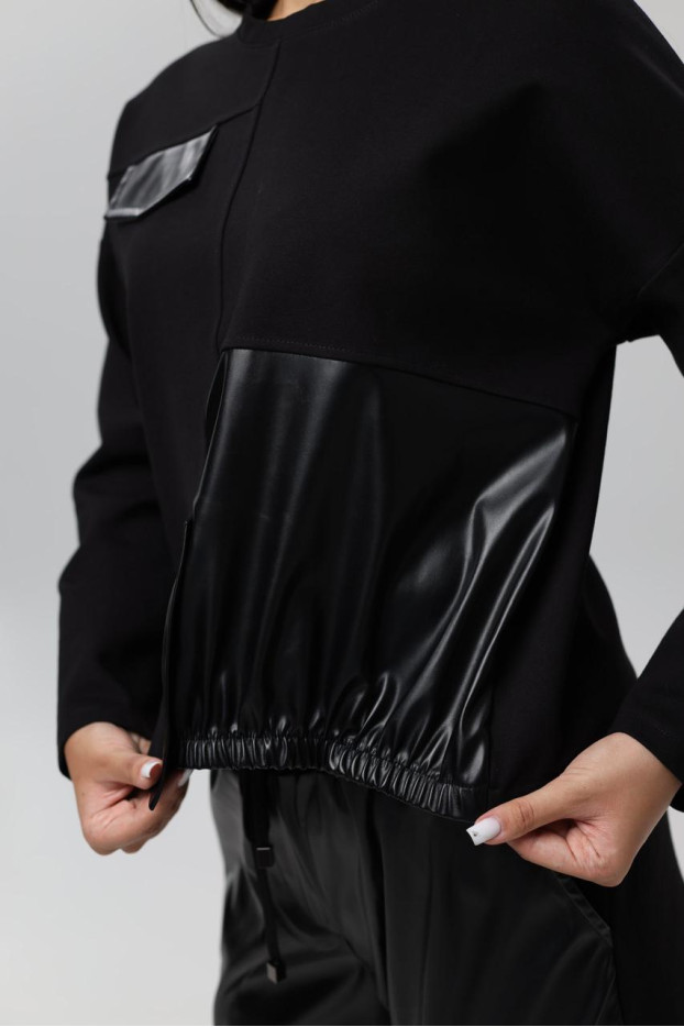 Світшот жіночий MK 46-48 чорний (82323S) - фото 10