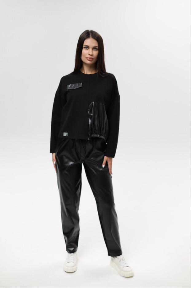 Світшот жіночий MK 54-56 чорний (2323XXL) - фото 1