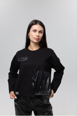 Світшот жіночий MK 54-56 чорний (2323XXL) - фото 4