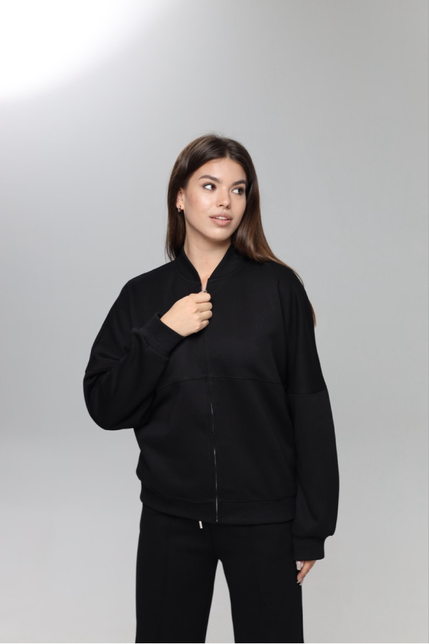 Костюм двійка жіночий 48-50 чорний (85063blM) - фото 2