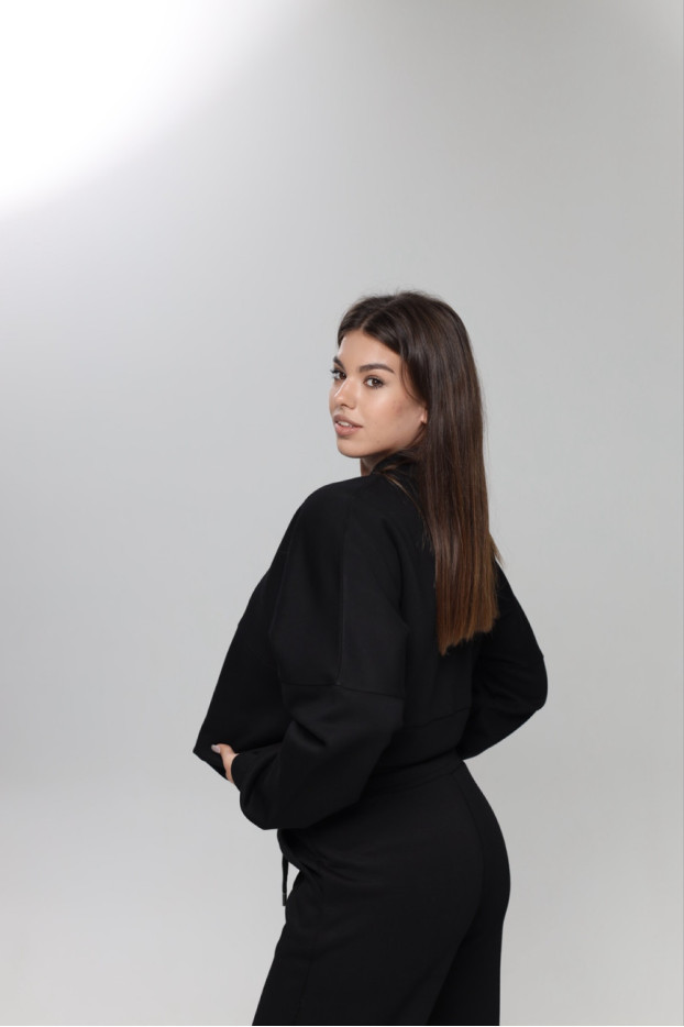 Костюм двійка жіночий 48-50 чорний (85063blM) - фото 4