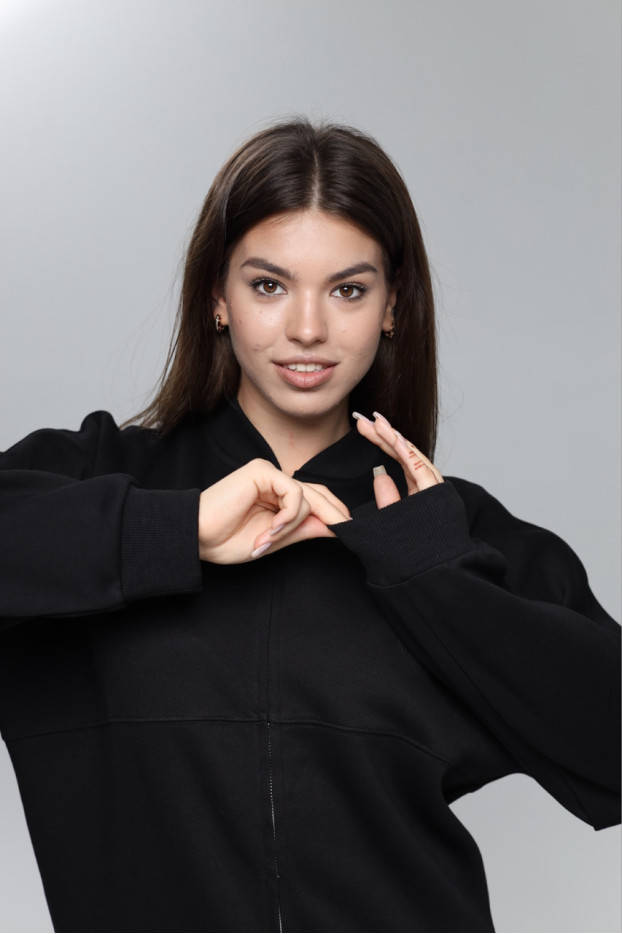 Костюм двійка жіночий 48-50 чорний (85063blM) - фото 6