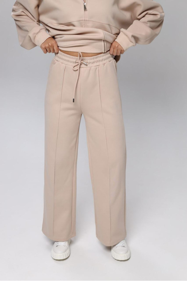 Костюм двійка жіночий 44-48 бежевий (85063bejS) - фото 9