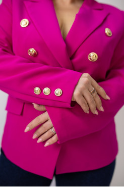 Піджак жіночий 48 фуксія (19143f48) - фото 3