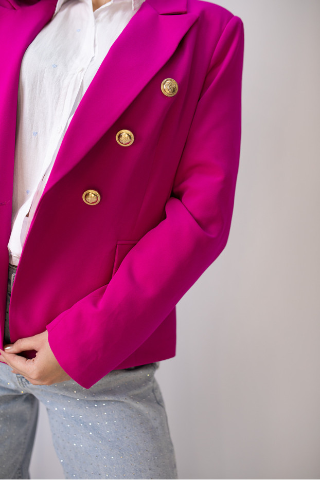 Піджак жіночий 48 фуксія (19143f48) - фото 10