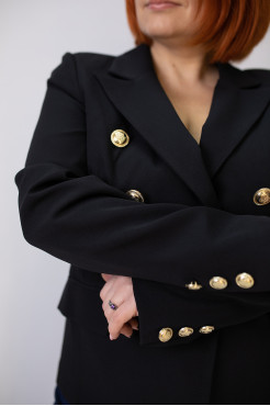 Піджак жіночий 52(48) чорний (19143bl50) - фото 3