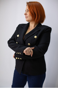Піджак жіночий 52(48) чорний (19143bl50) - фото 5