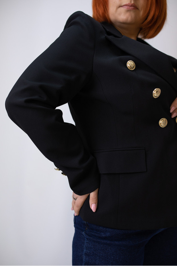 Піджак жіночий 52(48) чорний (19143bl50) - фото 7