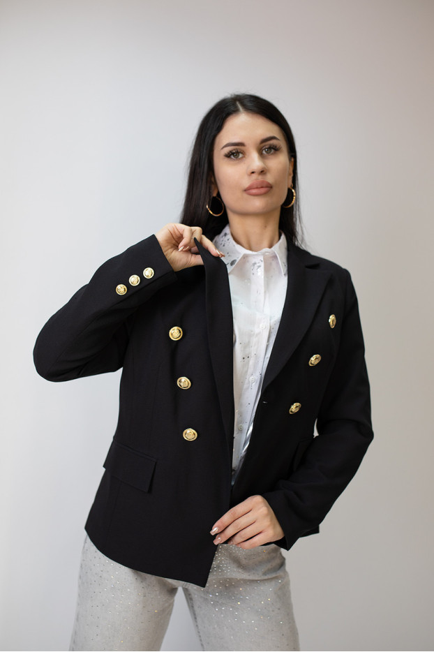 Піджак жіночий 52(48) чорний (19143bl50) - фото 8