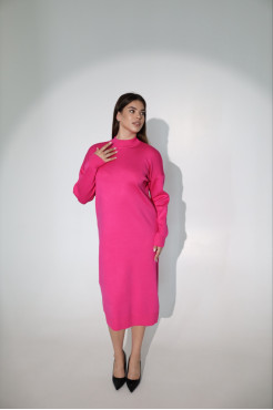 Сукня трикотажна в'язана 46-54 малина (82272ml) - фото 1