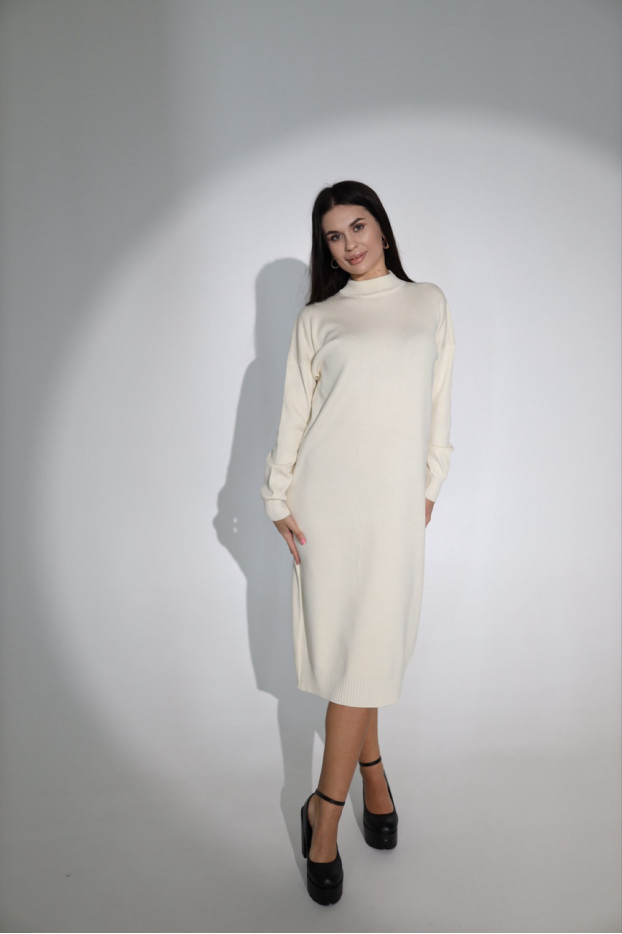 Сукня трикотажна в'язана 46-54 молочна (82272m) - фото 1