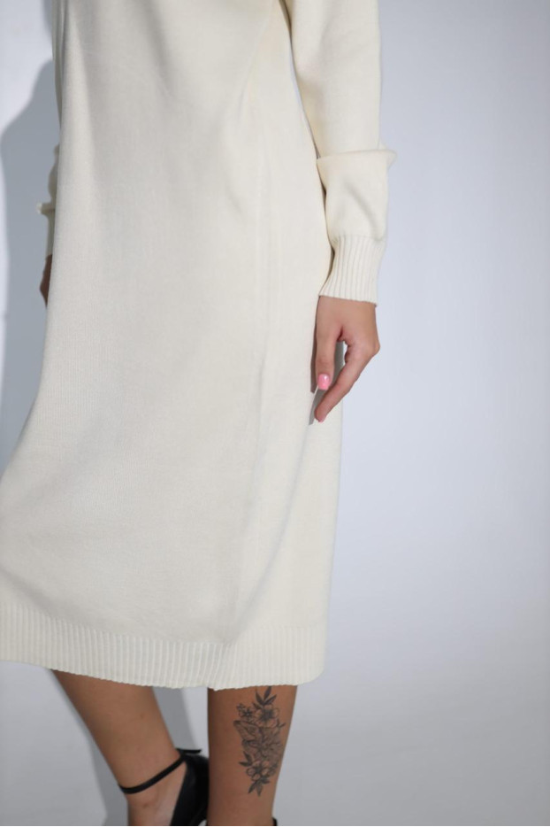 Сукня трикотажна в'язана 46-54 молочна (82272m) - фото 3
