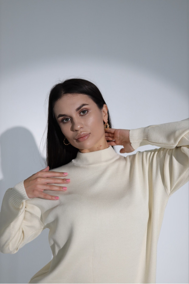 Сукня трикотажна в'язана 46-54 молочна (82272m) - фото 7